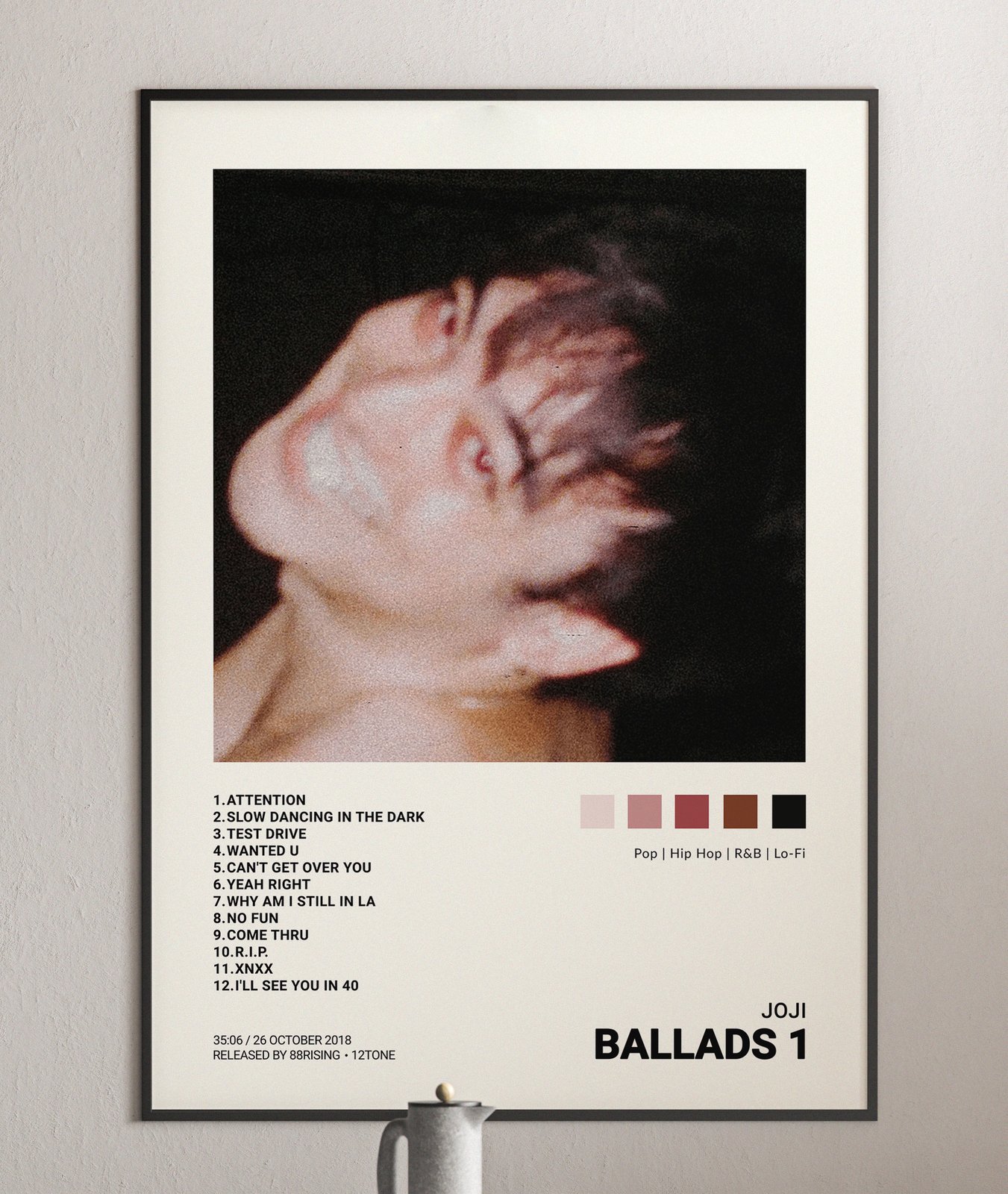 Joji - Ballads 1 Album Cover Poster | Architeg Prints